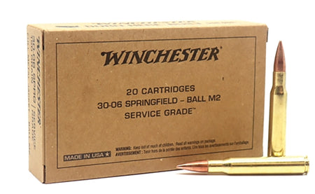 Winchester SERVICE GRADECenterfire Target .30-06 Springfield 150 grain Full Metal Jacket ammunition