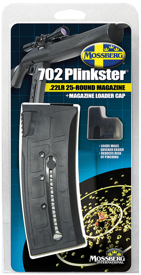 Mossberg 702 Plinkster 22 LR 25rd Factory Replacement Magazine Black Polymer