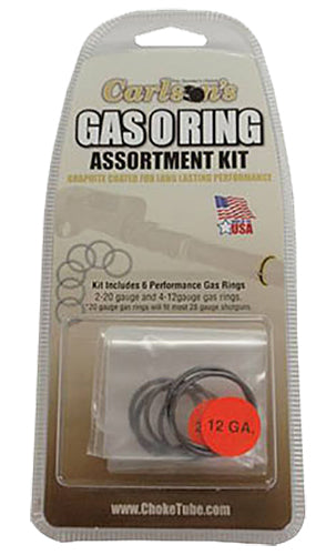Carlson's Gas O-Ring Assortment 12/20 Gauge Rubber/Graphite Coated Shotgun Maintenance Kit