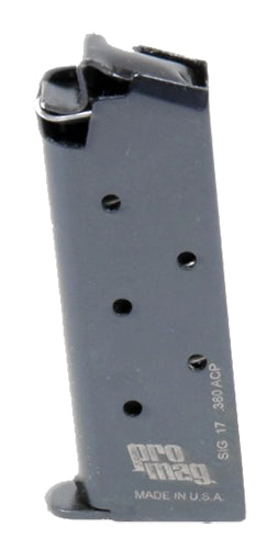 ProMag SIG17 .380 ACP 6rd Spare Magazine Compatible with Sig P238 Blued Steel