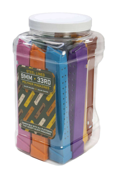 IMI 9mm Glock 33-Round Magazine 13-Piece Assorted Color Display Pack