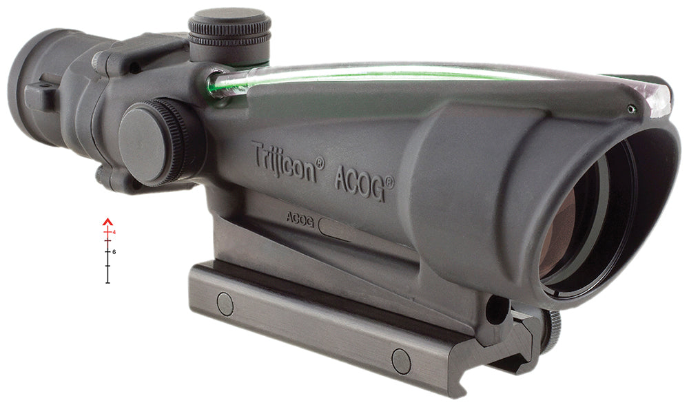 Trijicon 100149 ACOG Fixed 3.5x35mm Scope Black Anodized Illuminated Green Chevron BDC Reticle .223/5.56