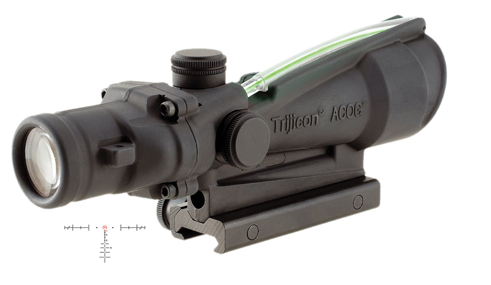 Trijicon 100155 ACOG Fixed 3.5x35mm Scope Black Anodized Illuminated Green Horseshoe Ballistic Reticle .308