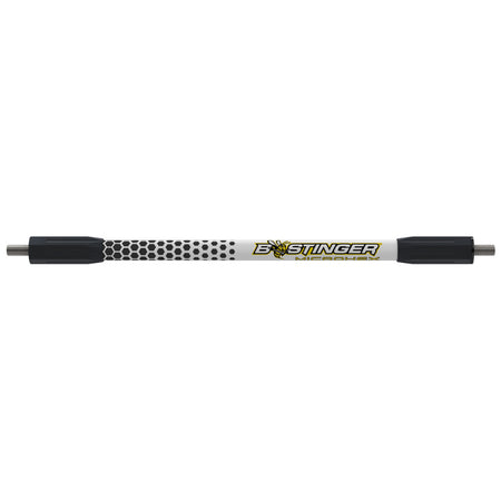 Bee Stinger MicroHex 15 in. Black/White V-Bar Bow Stabilizer