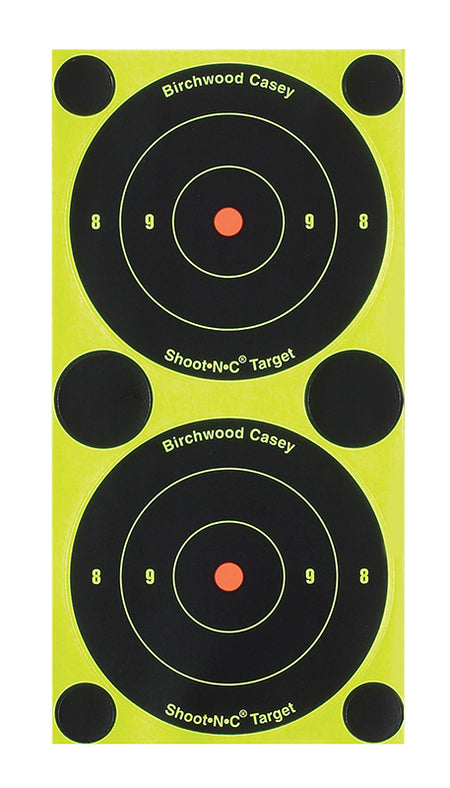 Birchwood Casey Shoot-N-C Reactive 3" Bullseye Self-Adhesive Paper Targets Black/Yellow 240 Pack