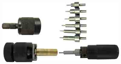 Lyman E-Zee Trim Hand Trimmer Handgun Caliber Pilot Set