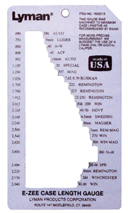 Lyman Trim-to-Length Brass Case Measurement Gauge