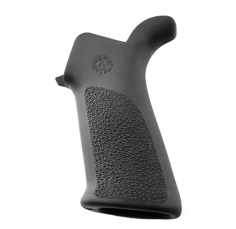 AR-15 M-16 BeaverTail Rubber Grip - No Finger Grooves, Slate Grey by Hogue
