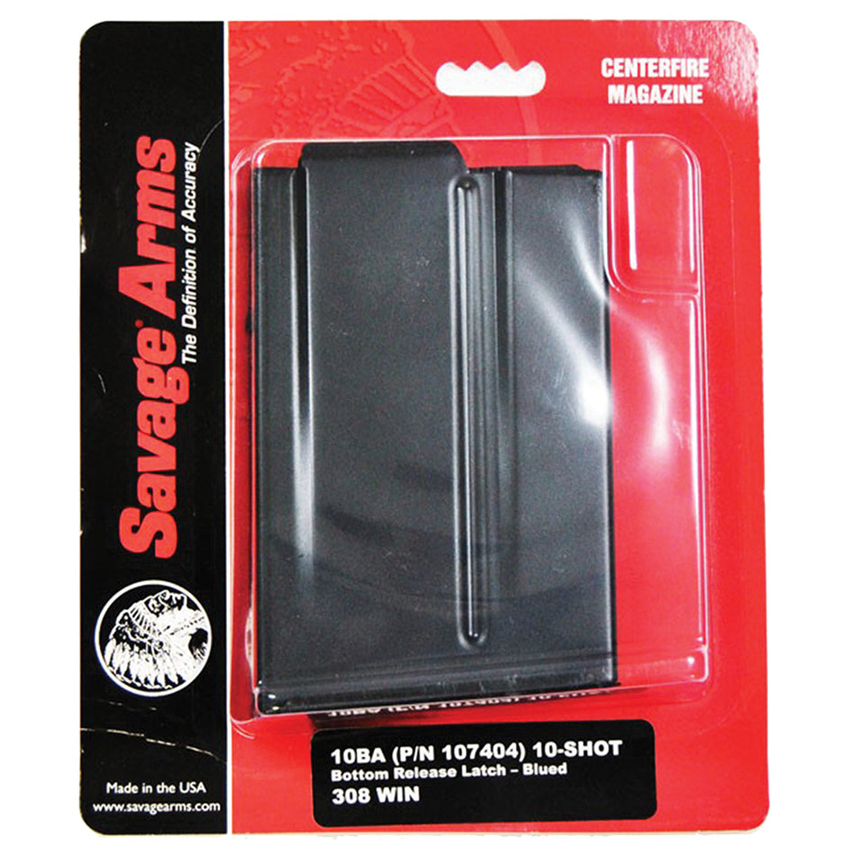 Savage Arms 55183 10BA/10BA Stealth/10GRS 10-Round Blued Magazine 6.5 Creedmoor/308 Win