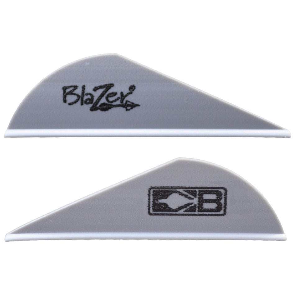Bohning 2in Blazer Vanes Silver 36 pk.