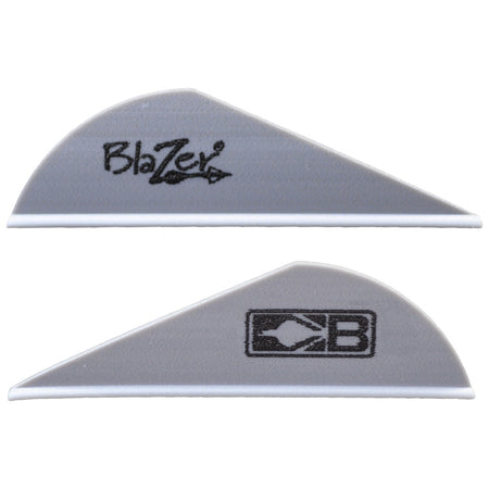 Bohning 2in Blazer Vanes Silver 100 pk.