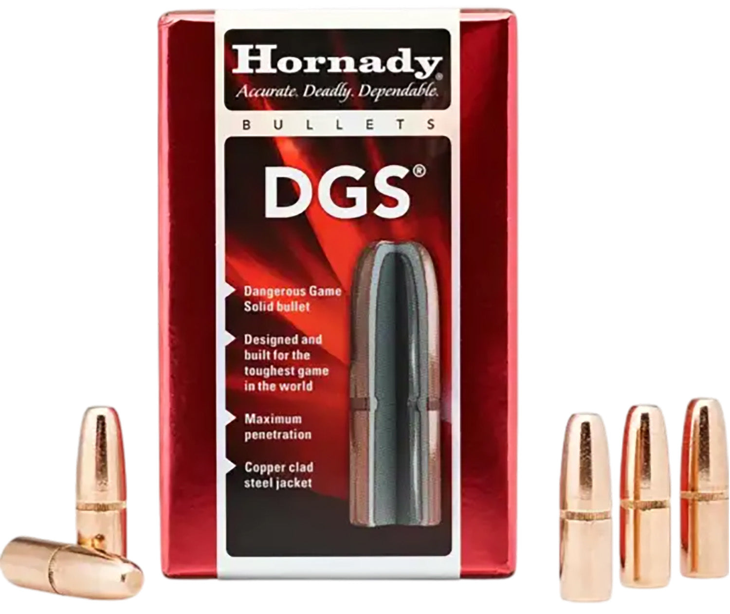 Hornady DGS 9.3mm .366 300gr Dangerous Game Solid Bullets 50/Box