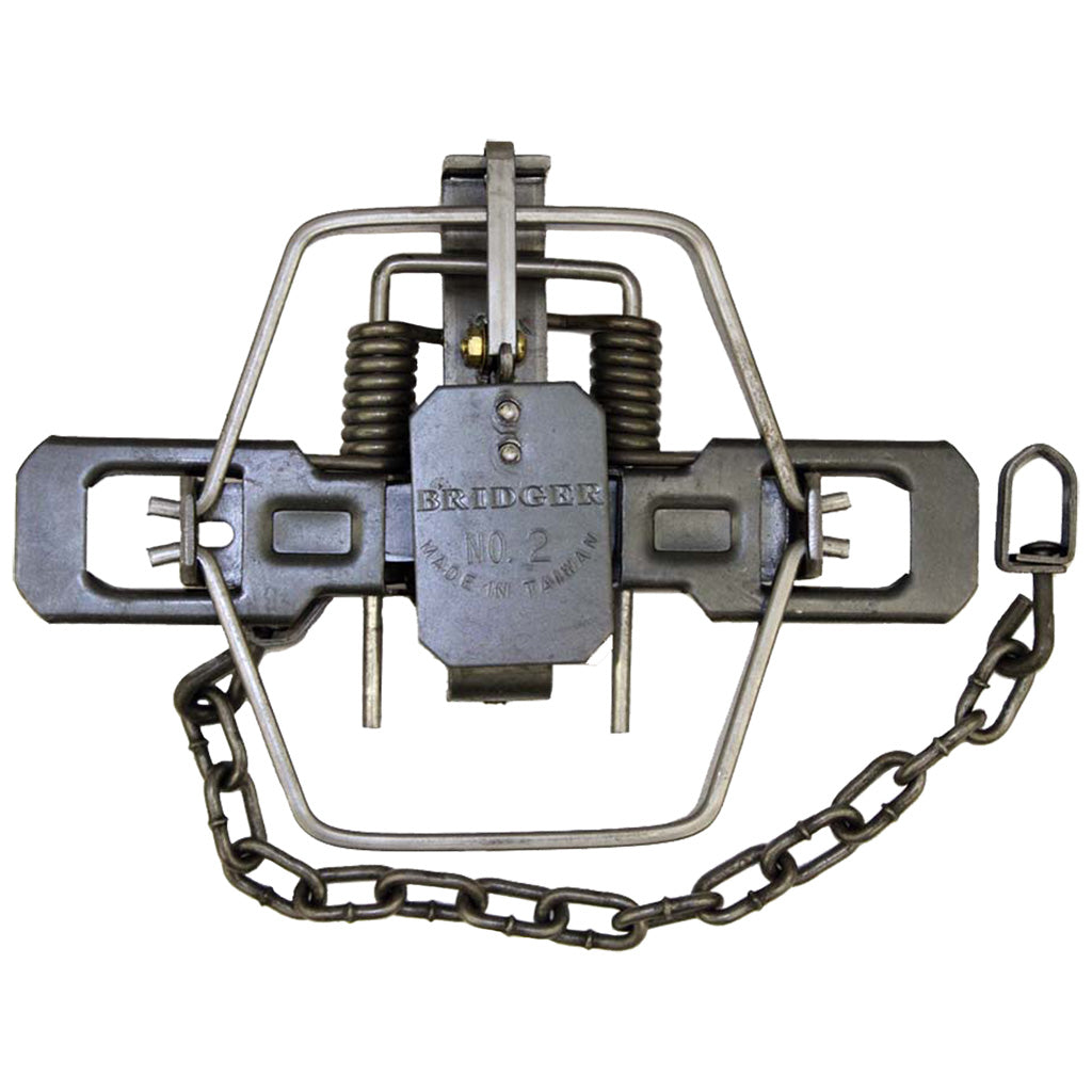 No. 2 Bridger Coil Trap with Machine Chain and Swivel