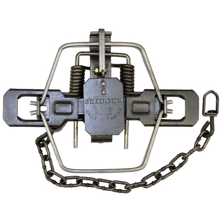 No. 2 Bridger Coil Trap with Machine Chain and Swivel
