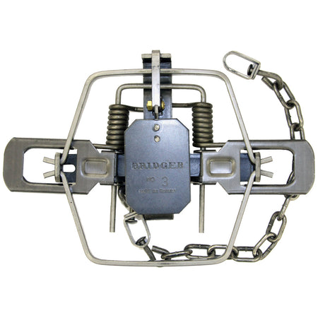 No. 3 Bridger Coil Trap with Machine Chain and Swivel