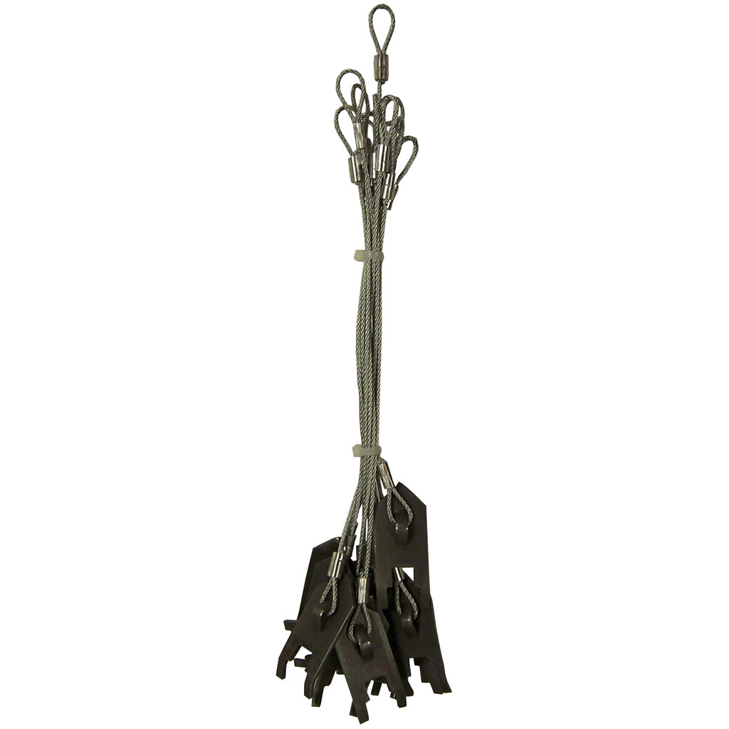 Cable Stakes by Wolf Fang 12-Pack Large Surface Area Anchors