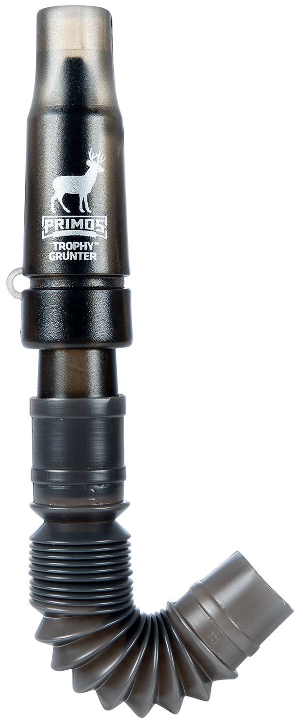 Primos 707 Trophy Grunter Adjustable Reed Deer Call - Grunts & Bleats, Black Plastic