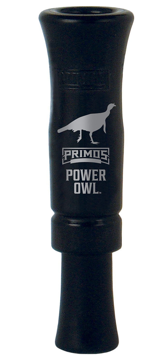 Primos 331 Power Owl Open Locator Call - Attracts Turkeys via Barred Owl Sounds, Black