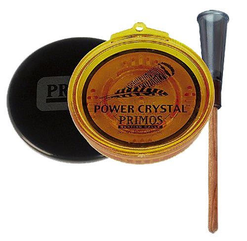 Primos Power Crystal Turkey Pot Call with High-Frequency Crystal Surface - Multi Color