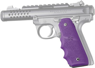 Hogue 22/45 MKIV Rubber Grip Panels with Finger Grooves Purple