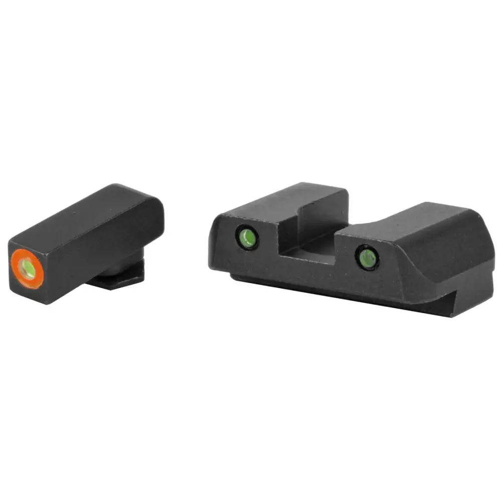 AmeriGlo Glock Spartan Tactical Sight Set ProGlo Orange Front Pro Op Green Rear 17/19/22/23/24/26/27