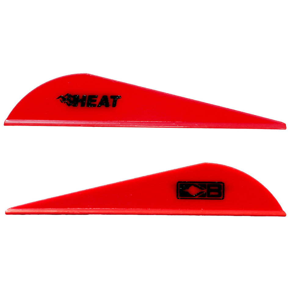 Bohning Heat Red Hunting Vanes - 36 Pack, 2.5 in.