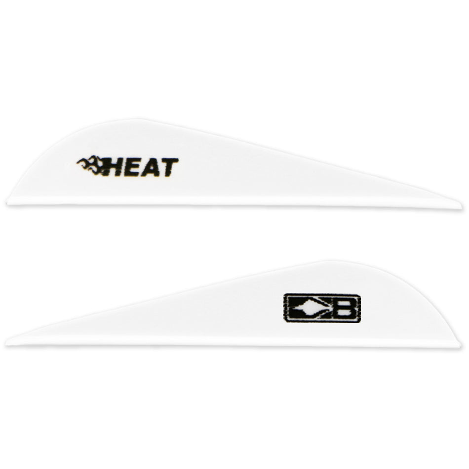 Bohning Heat White Hunting Vanes - 36 Pack, 2.5 in.