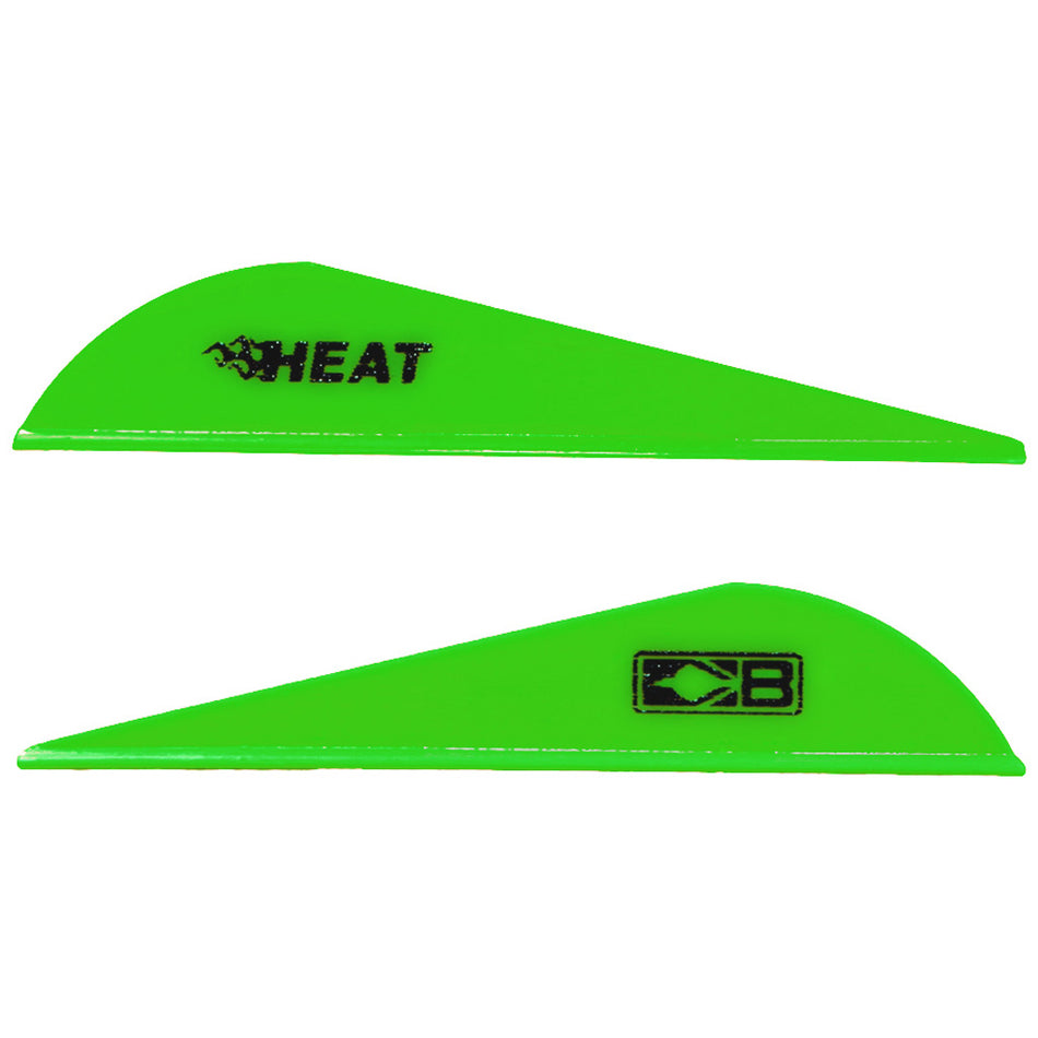 Bohning Heat Neon Green Hunting Vanes - 36 Pack, 2.5 in.