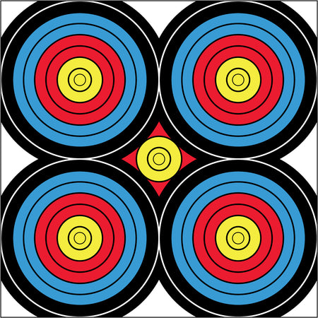 DuraMesh Archery Sight In Square Target 24 in x 24 in