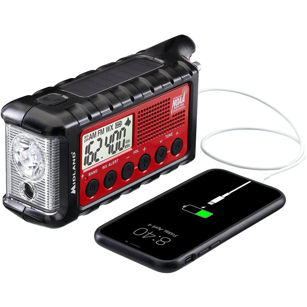 Midland ER310 Rechargeable Emergency Weather Alert Radio