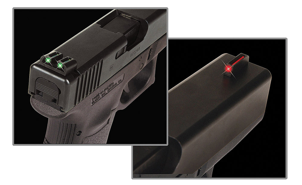 TruGlo Fiber Optic Pistol Sight Set Red Front Green Rear Kimber 1911 Compatible
