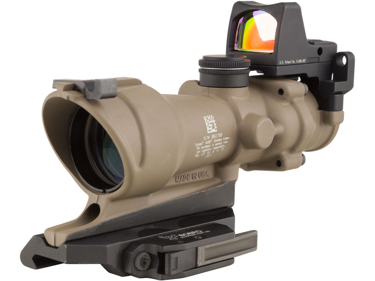 Trijicon ACOG ECOS Riflescope 4x32mm Illuminated Amber Crosshair 5.56 Reticle