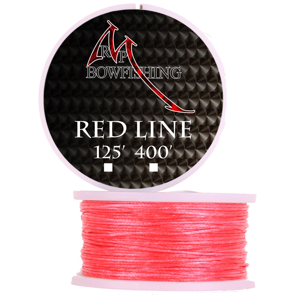 RPM Bowfishing Red Braided Spincast Line 125 ft. Hi-Vis