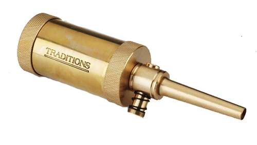 Traditions Muzzleloading Brass Field Tubular Compact Flask