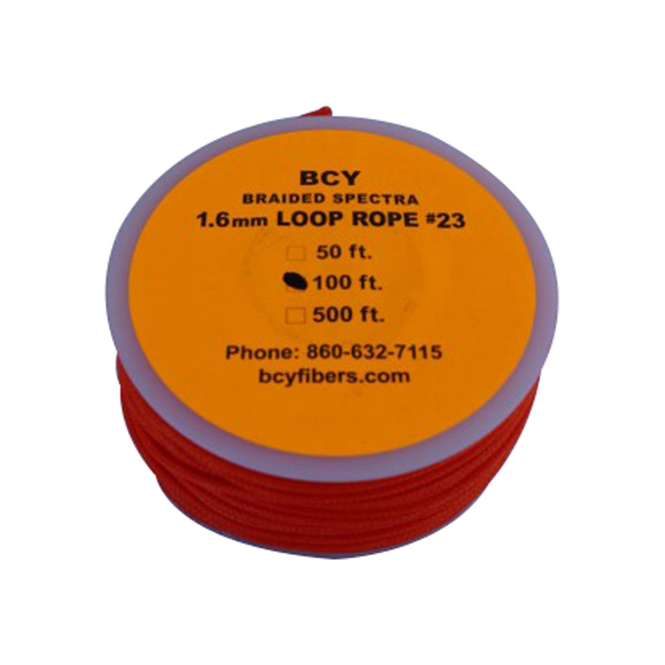 BCY 23 Neon Orange 100 ft. Spectra Covered D-Loop Material