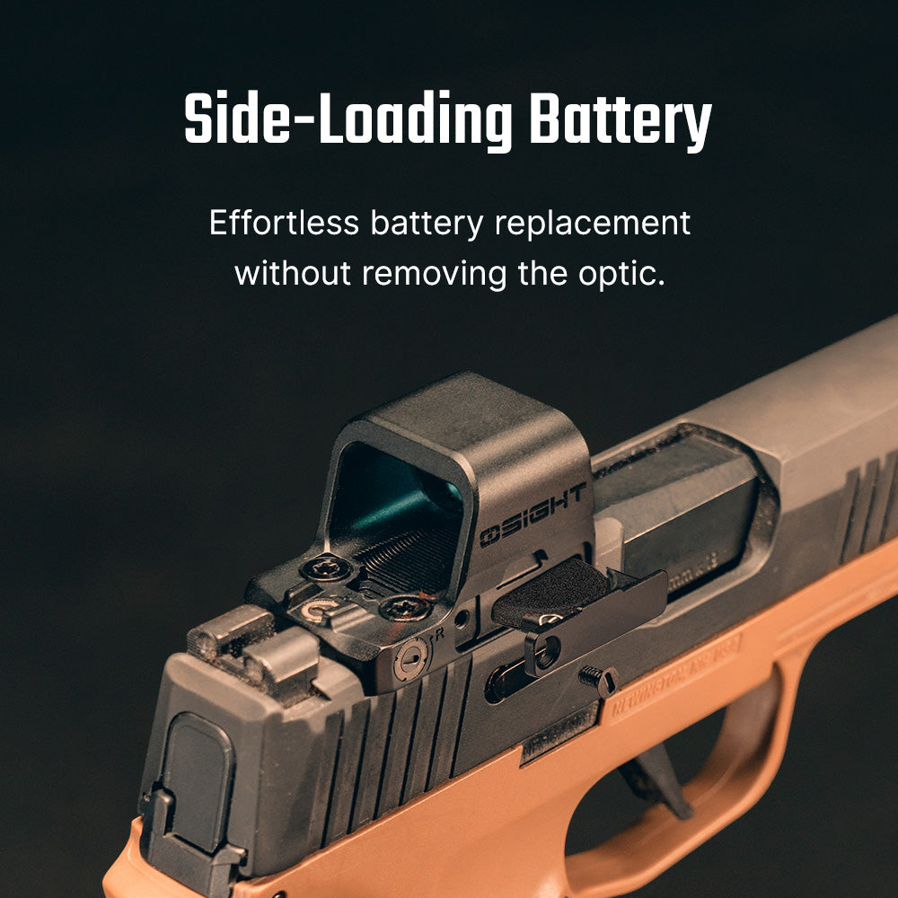 Osight K RMSc Footprint 6 MOA Red Dot Sight with Side-Loading Battery Design