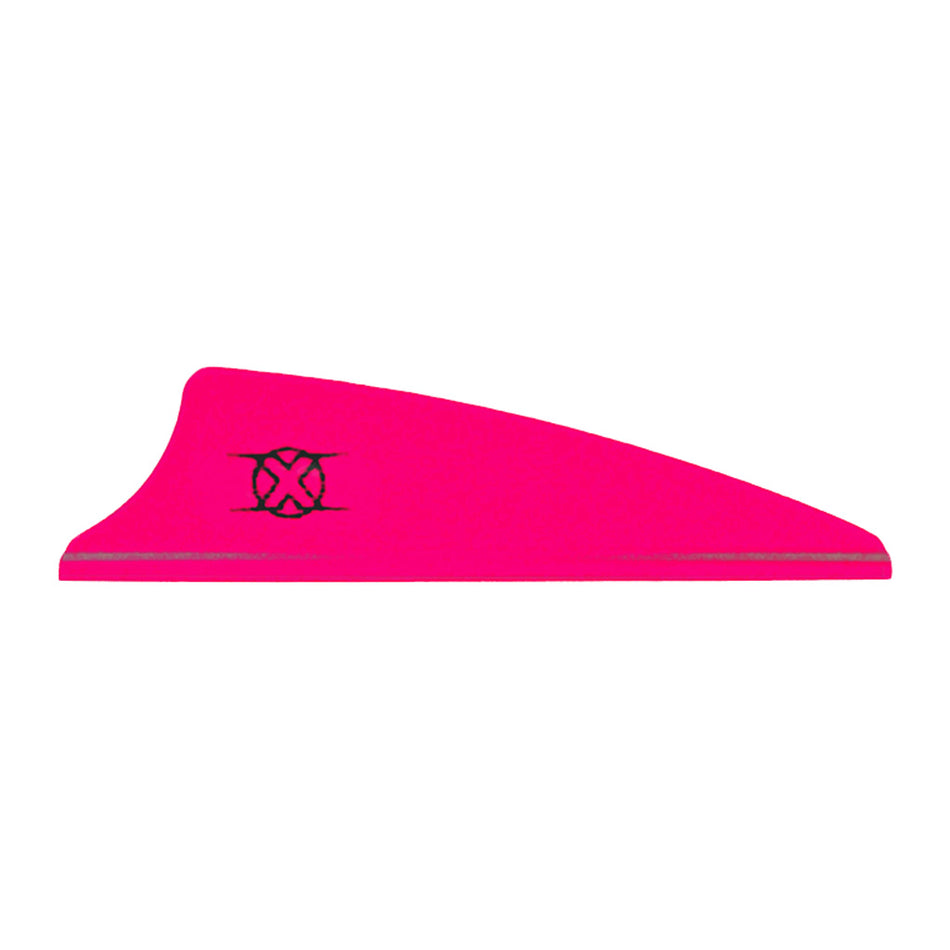 Bohning Shield Cut X Arrow Vanes 1.75 in. Hot Pink Pack of 100