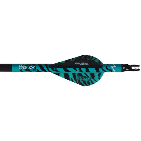 Bohning Blazer Vanes 2" Teal Tiger Pack of 100