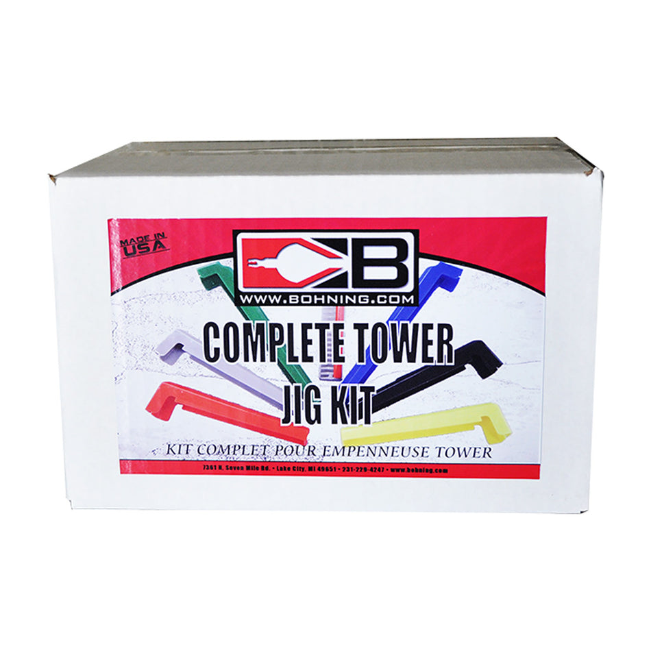 Bohning Tower Jig Full Fletching Kit with Multiple Arm Sets