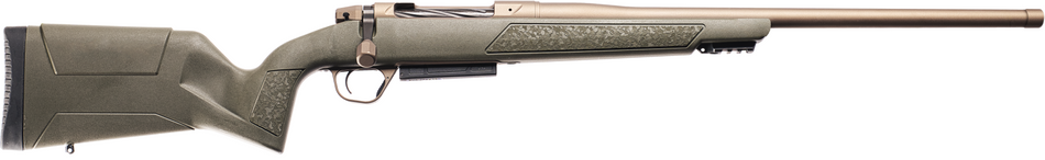 Christensen Arms 801-15006-01 Evoke 308 Win 4+1 20" Burnt Bronze Cerakote Threaded Barrel, Burnt Bronze Cerakote Drilled & Tapped Receiver ,Picatinny Rail Forend, OD Green Fixed Synthetic Stock