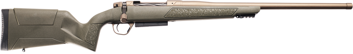 Christensen Arms 801-15005-01 Evoke 7mm Rem Mag 4+1 22" Burnt Bronze Cerakote Threaded Barrel, Burnt Bronze Cerakote Drilled & Tapped Receiver, Picatinny Rail Forend, OD Green Fixed Polymer Stock