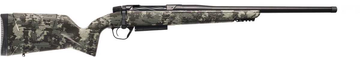 Christensen Arms 801-15057-01 Evoke Hunter 25 Creedmoor 4+1 20" Black Cerakote Threaded Barrel, Receiver & Forend w/Picatinny Rail, Brush Camo Fixed Synthetic Stock