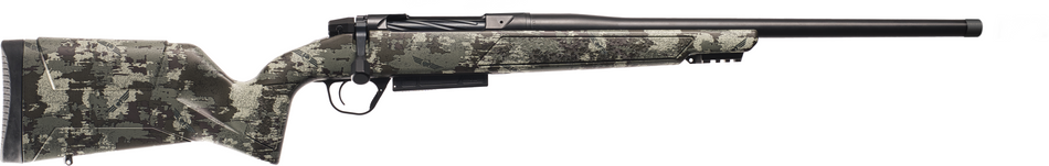 Christensen Arms 801-15026-01 Evoke Hunter 300 Win Mag 3+1 22" Black Cerakote Threaded Barrel, Receiver & Forend w/Picatinny Rail, Brush Camo Fixed Synthetic Stock