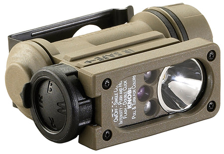 Streamlight Sidewinder Compact II Tactical Flashlight Coyote White Red Blue IR LEDs 55 Lumens