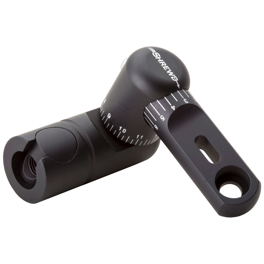 Shrewd Matte Black Single Adjustable V-Bar Mount for Bow Stabilizers
