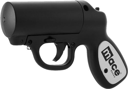 Mace 28 Gram Pepper Spray Gun with Strobe LED Black