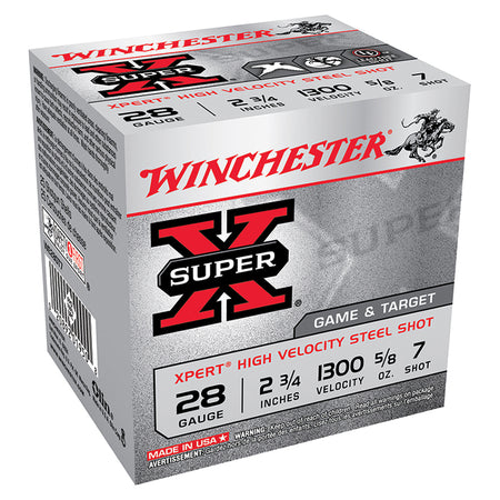 Winchester  Shotgun Ammo 28 Gauge 2.75 in 5/8 oz #7