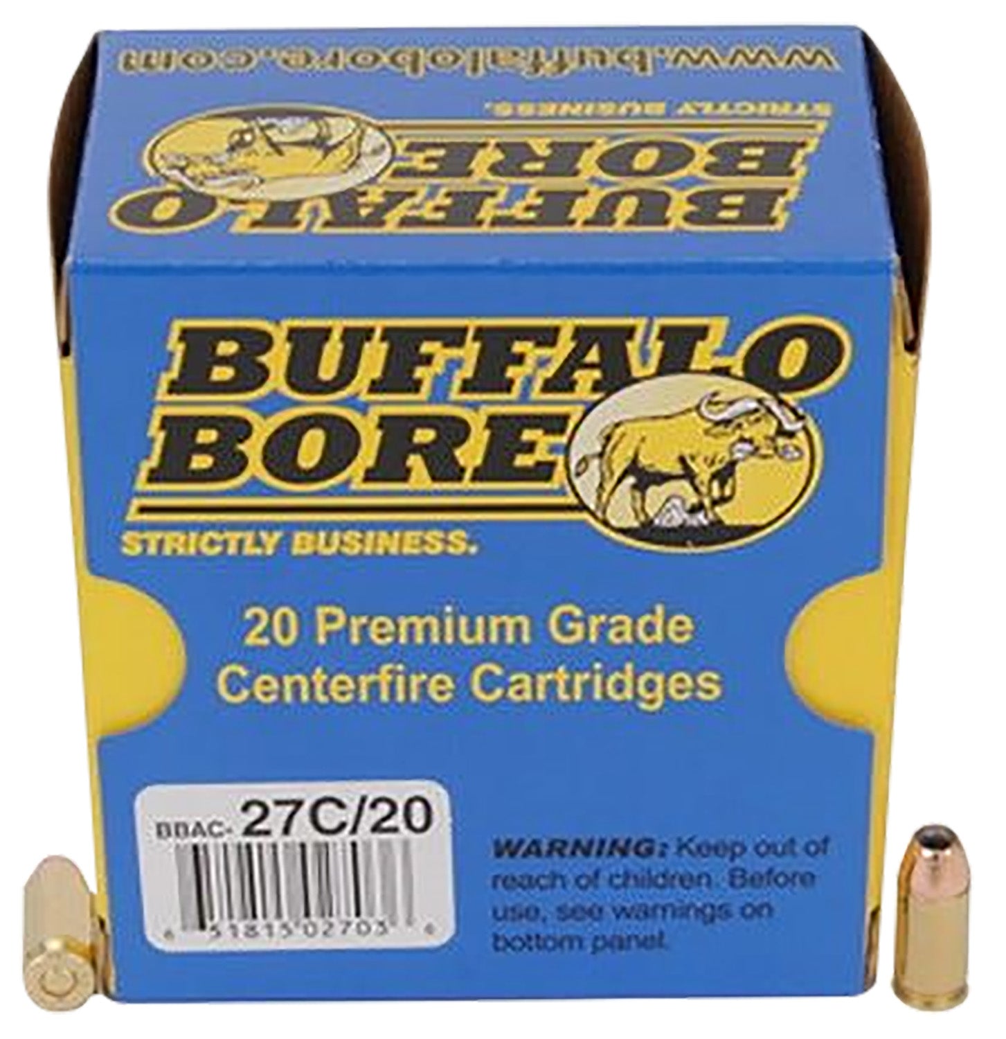 Buffalo Bore Personal Defense .380 ACP/Auto 90 grain Jacketed Hollow Point ammunition