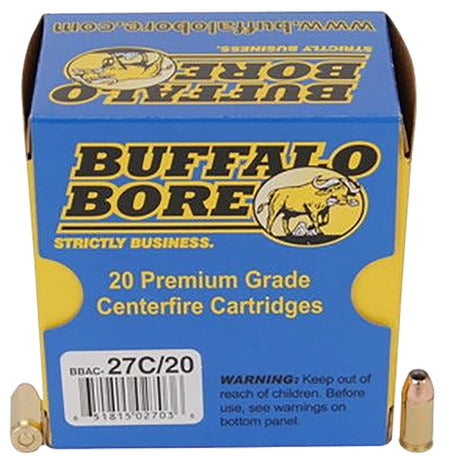 Buffalo Bore Personal Defense .380 ACP/Auto 90 grain Jacketed Hollow Point ammunition