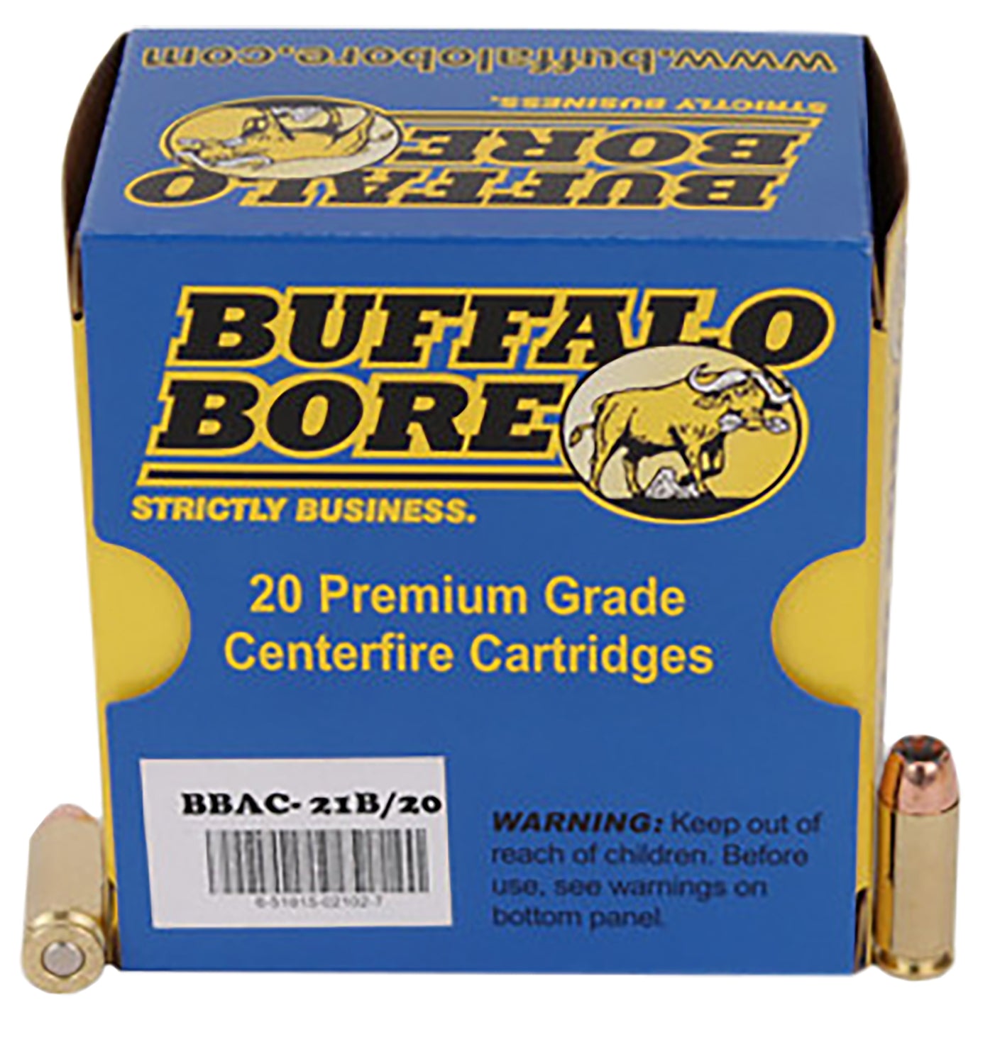 Buffalo Bore Heavy 10mm Auto 180 grain Jacketed Hollow Point ammunition
